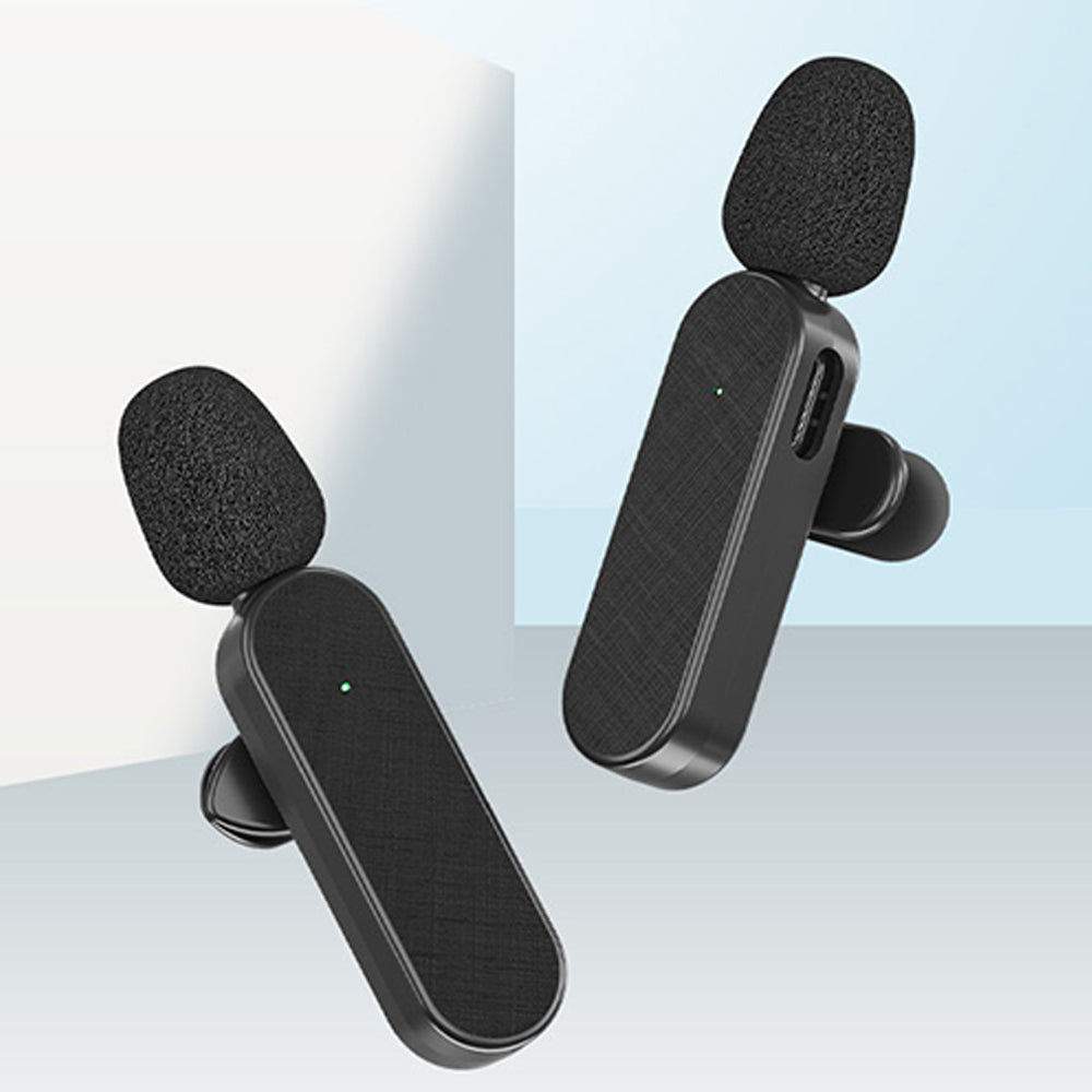 3 in 1 Wireless Lavalier Microphone for Android Phone iPhone Vlog Live Stream Mic