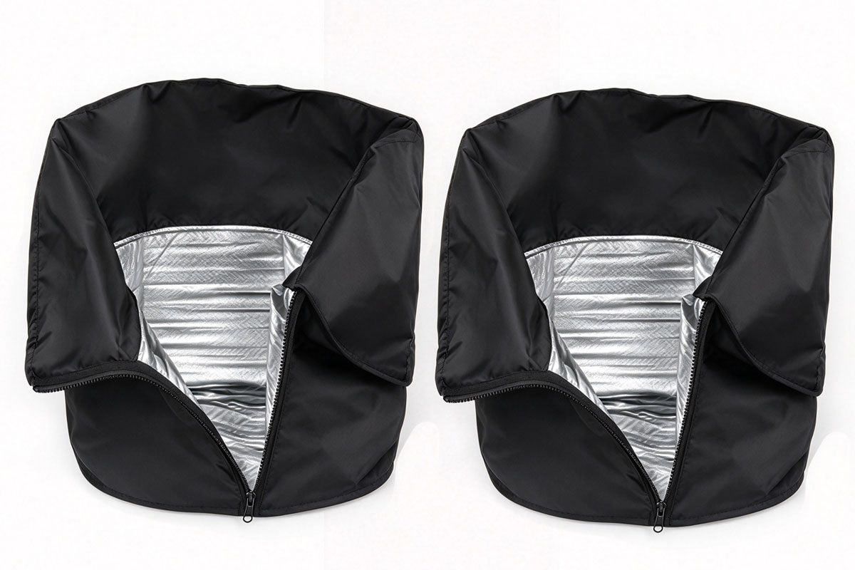 2Pcs Plant Frost Protection Cover with Zip Thermal Winter Jacket Drawstring