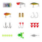 257Pcs Plastic Fishing Lures Tackle Prawn Shrimp Flathead Bream Cod Bass Lure Fishing Kit