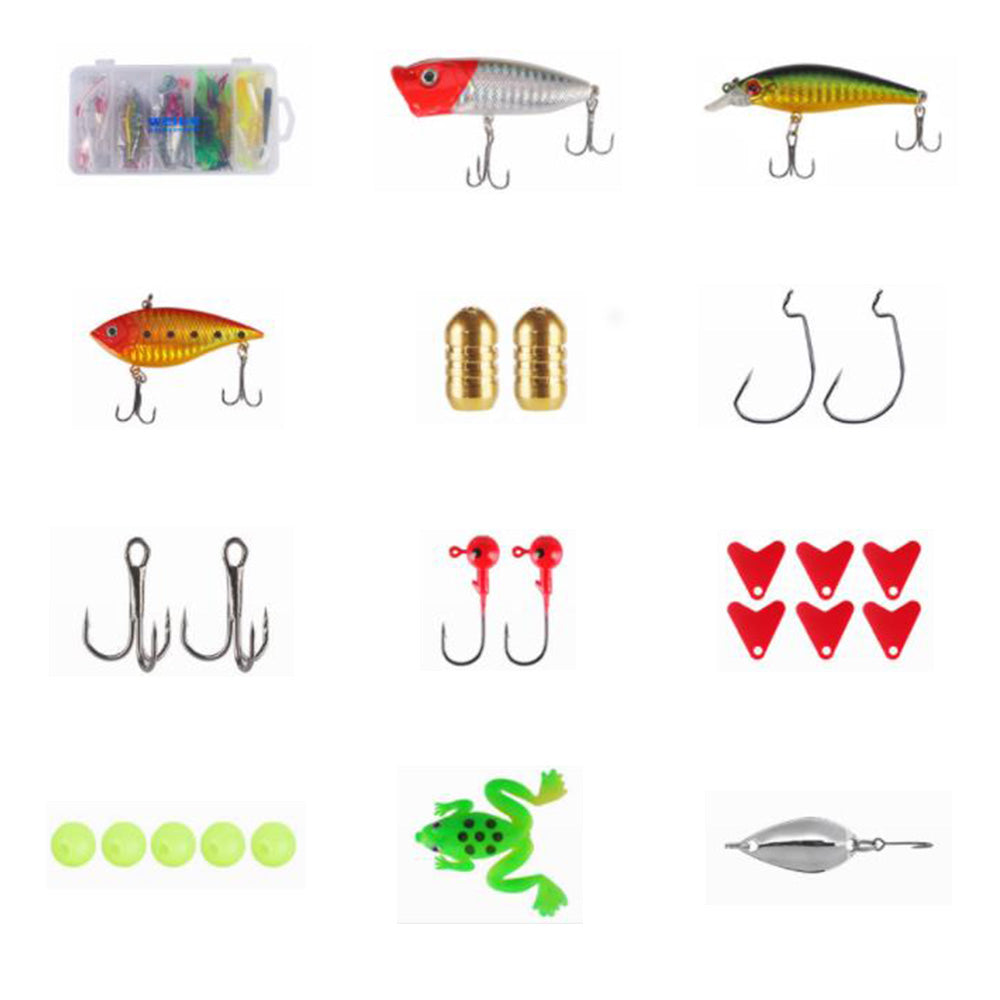 257Pcs Plastic Fishing Lures Tackle Prawn Shrimp Flathead Bream Cod Bass Lure Fishing Kit