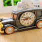 Vintage Car Retro Desk Clock Analog Digital Timepiece for Home and Office
