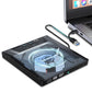 7 in1 External CD DVD Drive USB3.0 Type-C Writer Burner Player for Laptop Windows