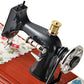 Retro Sewing Machine Music Box with Drawer Storage Desktop Decorative
