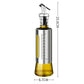 Glass Oil Dispenser with Capacity Markings 300 or 500ml Push-Button Bottle