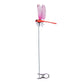3PCS Outdoor Fake Dragonfly Rod Clip 3D Dragonfly Garden Decoration
