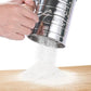 Mesh Flour Sifter Baking Icing Sieve Strainer Cup Sugar Shaker Mechanical Metal