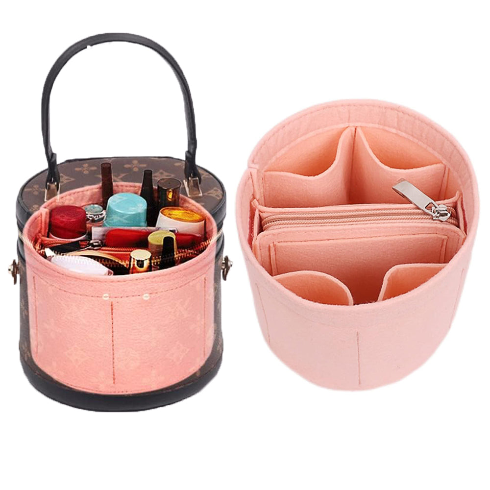 Felt Fabric Cylinder Partition Makeup Bag Felt Organizer Insert