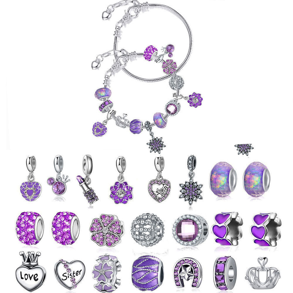 24 DAYS Christmas Advent Countdown Calendar Charm Bracelet Making Kit