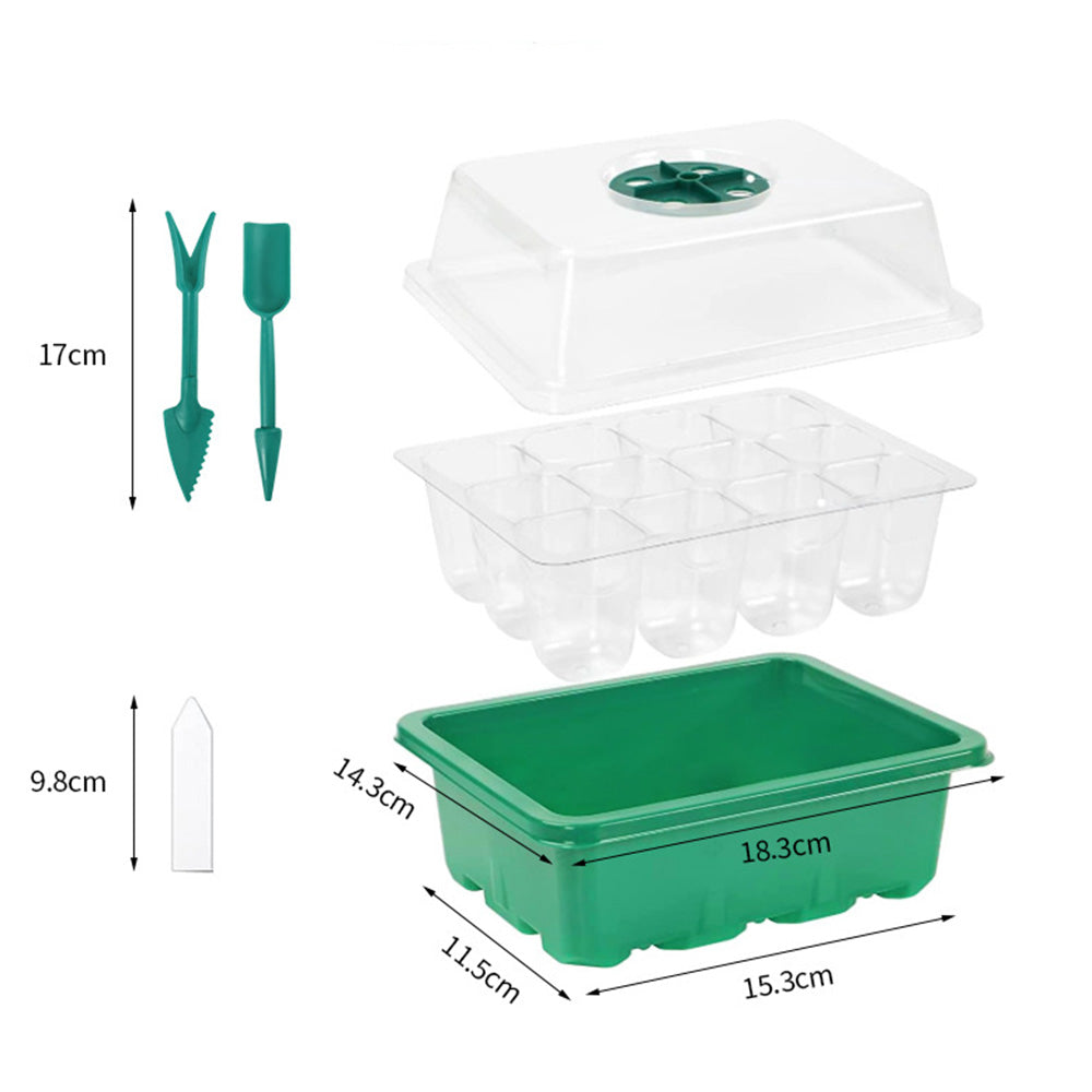 5Pcs Seed Trays 12 Cells Seed Starter Kit for Seeds Growing Starting