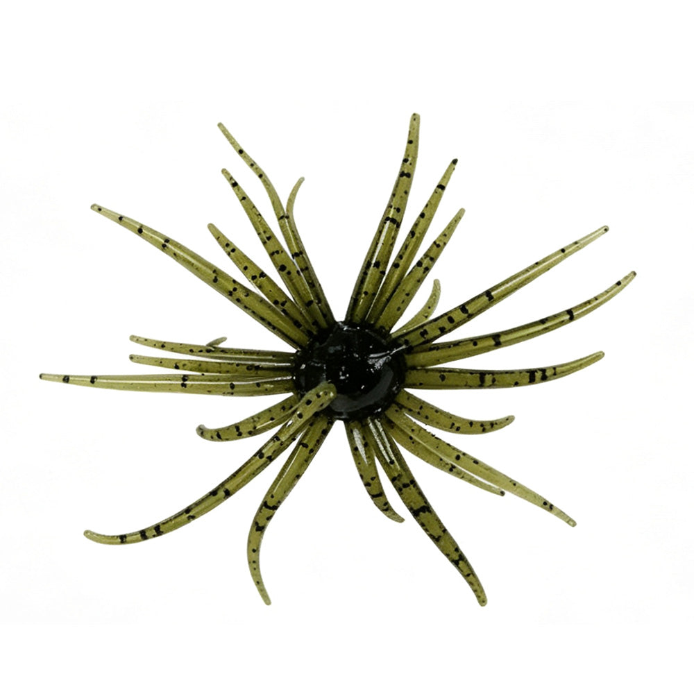 2 PCS Lifelike Floating Sea Urchin Soft Bait with Glitter Tentacle Creature Lure for Fishing