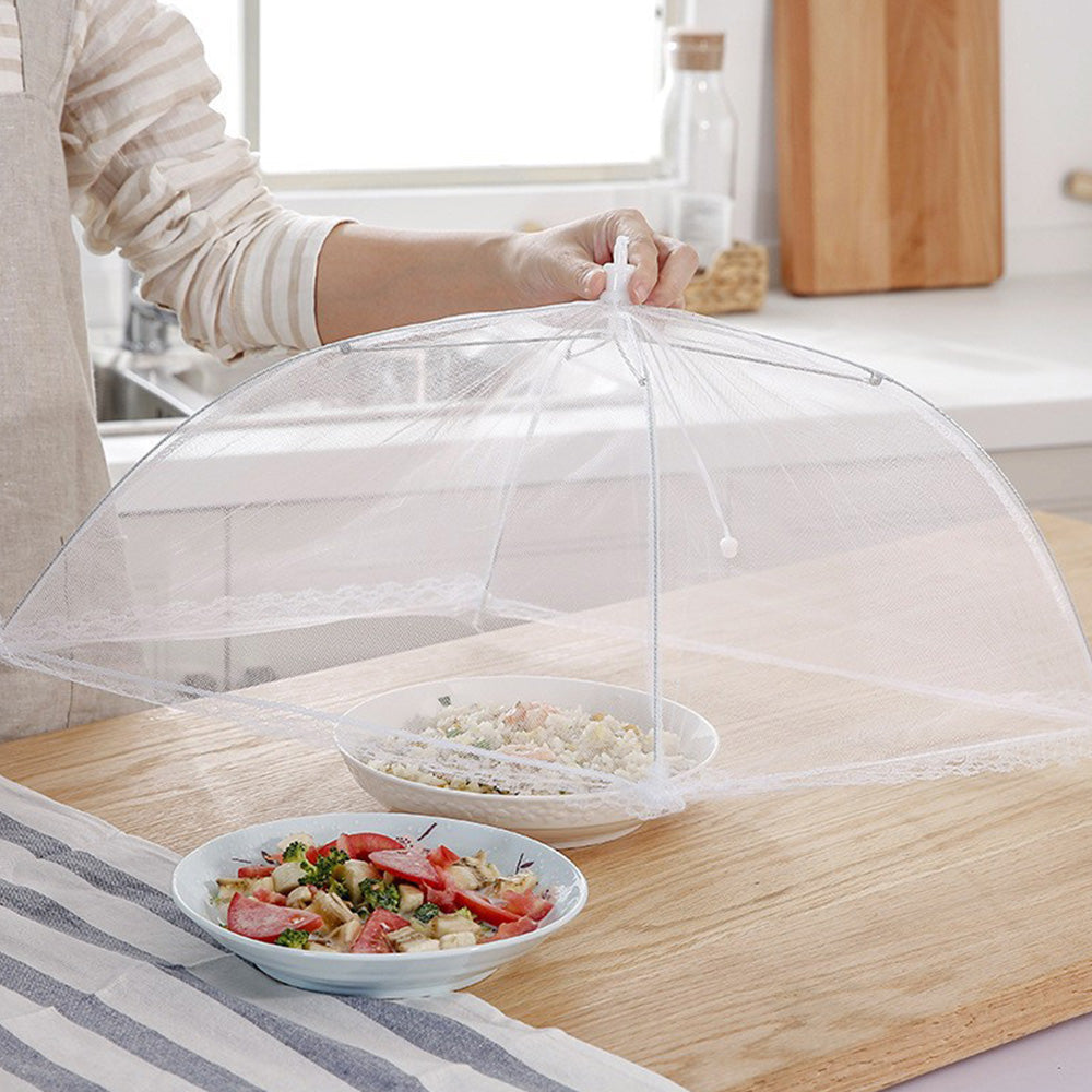 6 PCS Food Covers with Storage Bag Foldable Mesh Food Net for Home Outdoor Picnic