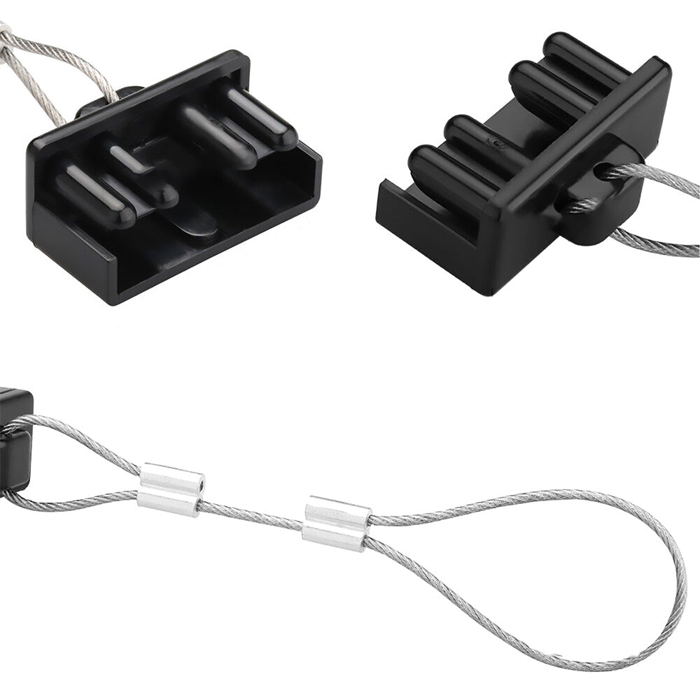2X4Pcs Dust Cap Black Plug Cover Style Connectors for 50AMP Battery Caravan