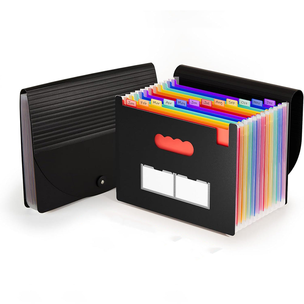 Accordion File Organizer Expanding File Folder Large Capacity Document Storage