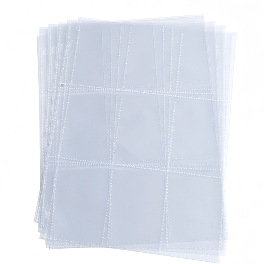50 100Pcs 9 Grids Album Baseball Holder Sheets Double Side for Card Sleeves Photos