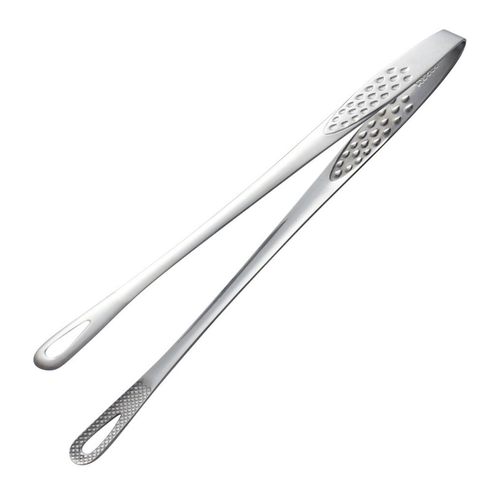 6 Stainless Steel Long Handle Food Tongs Grill Tweezers