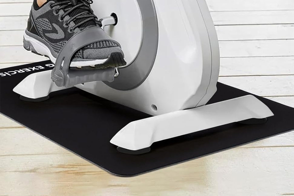Non Slip Ellipse Leg Exerciser Workout Mat Under Desk Elliptical Exercise Mat for Seated Pedal Machines