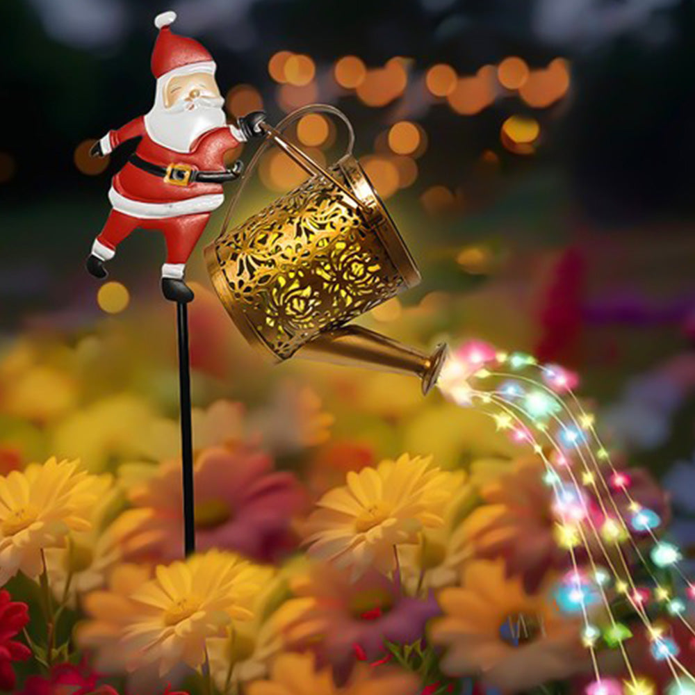 Solar Santa Claus Garden Stake Light Outdoor Christmas Yard Decoration LED