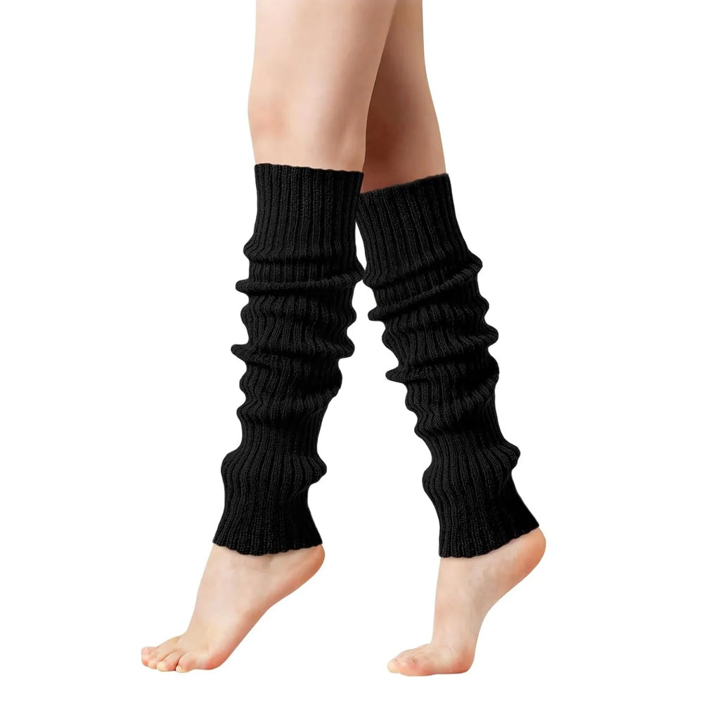 The 80s Ribbed Knitted Long Socks for Women