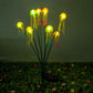 2pcs 6-Heads or 8 Heads Solar Jellyfish Stake Lights Outdoor Garden Path Decor Lights