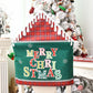 2Pcs MERRY CHRISTMAS Chair Back Cover