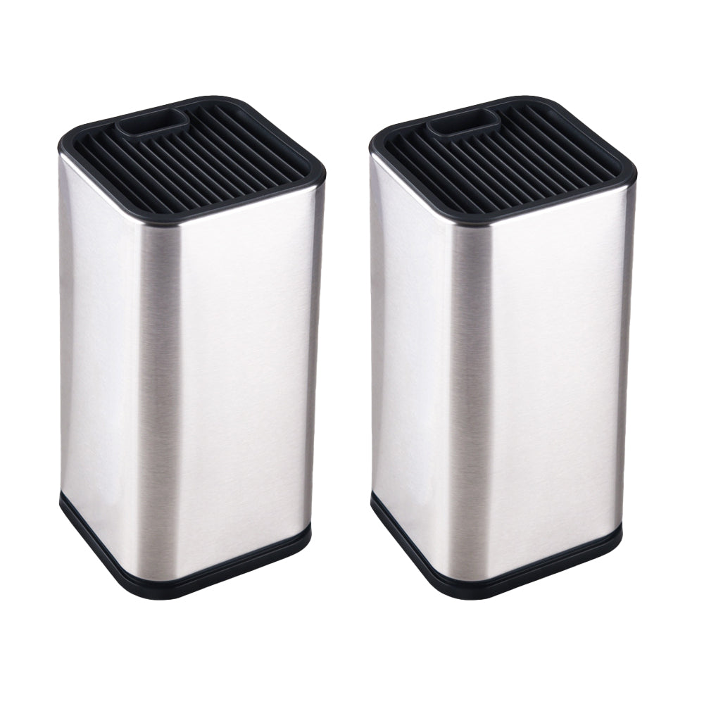 2Pcs Universal Knife Block Holder Knives Organizer Storage Rack