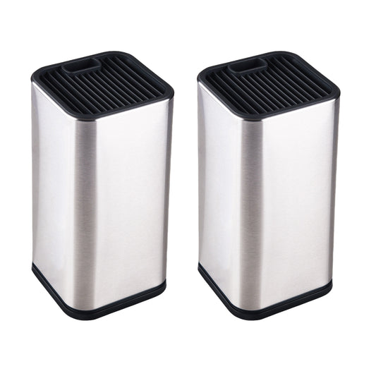 2Pcs Universal Knife Block Holder Knives Organizer Storage Rack