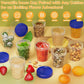 10Pcs 120ml Transparent Measuring Cup with Lids