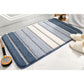 Bath Mat Soft Absorbent Microfiber Rug for Shower Floor-Blue