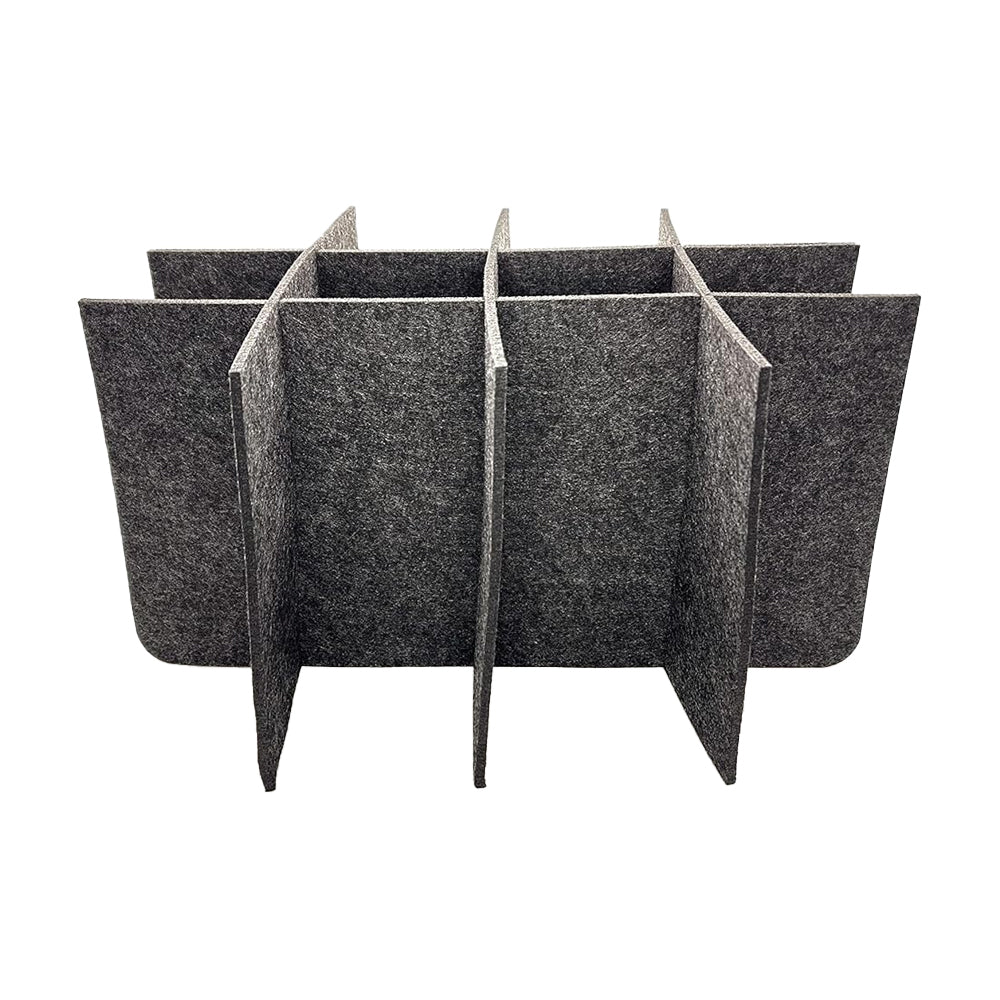 2Pcs 12 Bottle Wine Tote Bag Wine Carry Case-Grey and Black