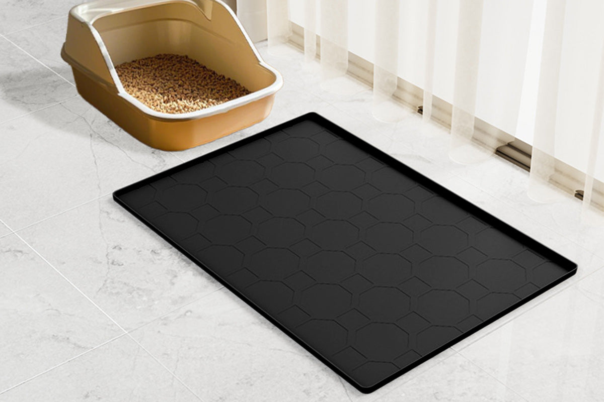 86x56cm Cat Little Box Mat Waterproof Silicone Cat Mat
