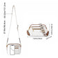 Small PU Crossbody Bag for Women Color-Block Shoulder Bag