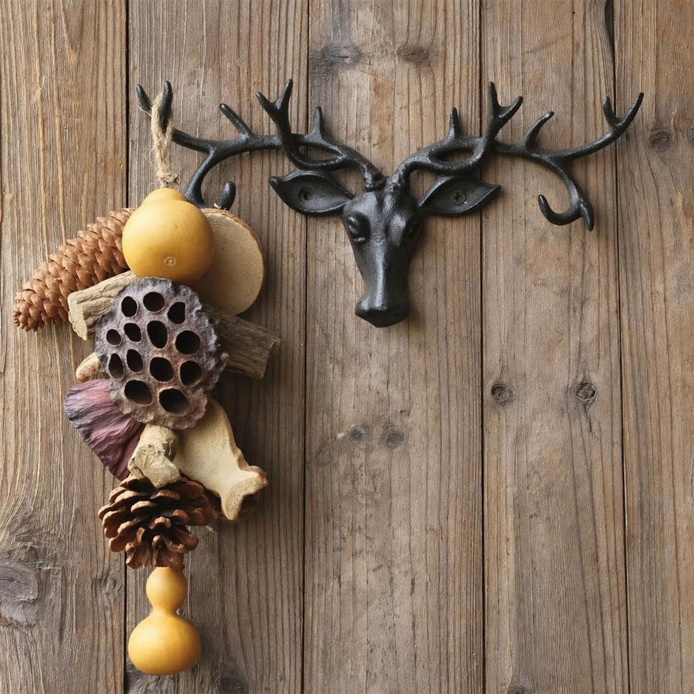 Cast Iron Animal Wall Hook for Coats Hats Keys Bags and Decor