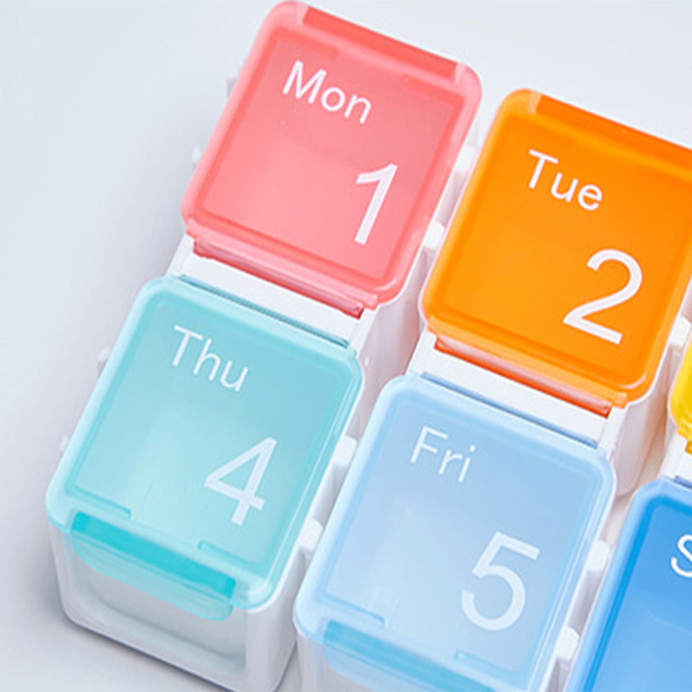 Eight Grid Pill Box