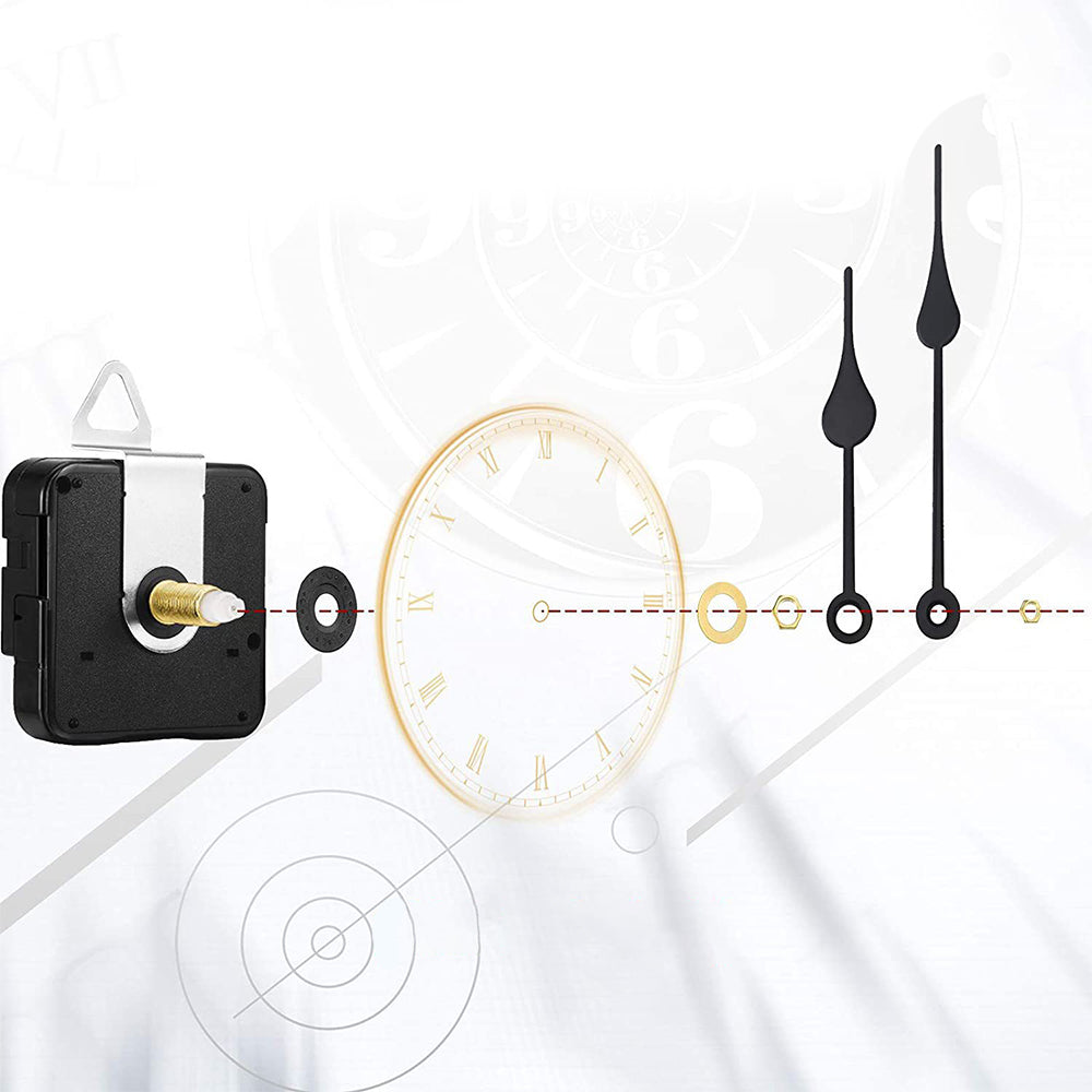 Replacement Quartz Clock Movement Mechanism Motor Metal Hands Fittings