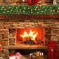 270cm Christmas Garland with Warm White LED Lights for Home Outdoor Fireplace Mantle Porch