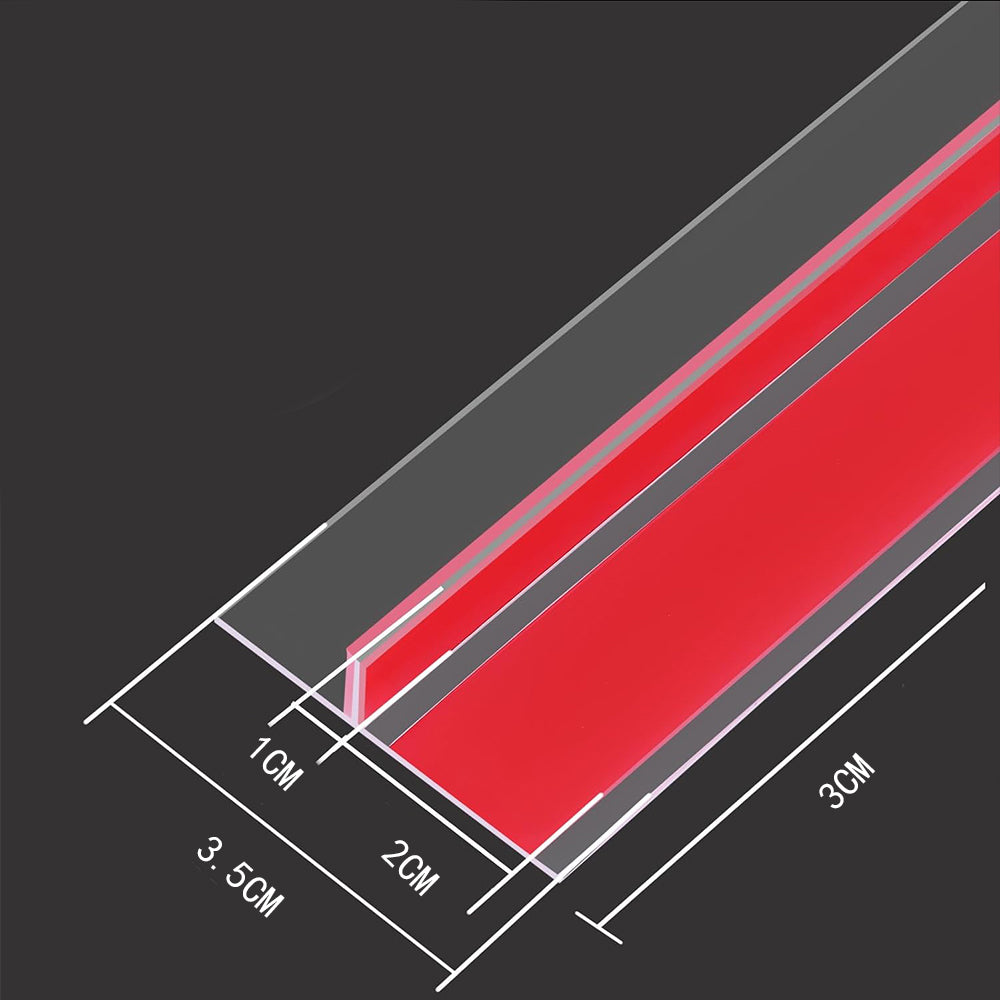 3m T-shaped Clear Silicone Seal Strip for Door and Windows Gaps