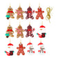 12Pcs Gingerbread Man Christmas Tree Hanging Pendants