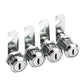 4 Pcs Cam Lock Set with Keys for Cabinet Drawer and Mailbox