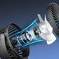 Portable Octopus Stroller Fan with Digital Display and 3 Speed Settings