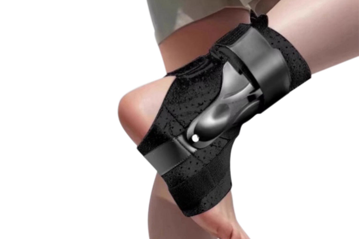 Ankle Brace for Sprained Ankle Lace Up Ankle Support-Black