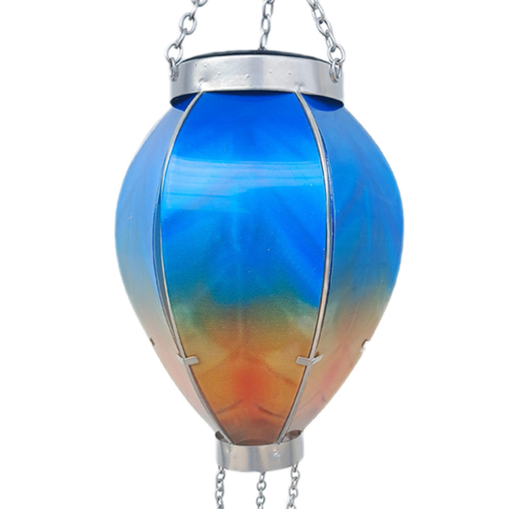 Hot Air Balloon Solar Hanging Light with Flickering Flame Light