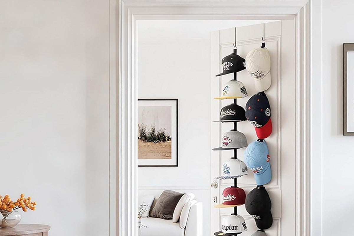 Two-Way Hanging Caps Rack Hat Storage Organizer For Baseball Caps