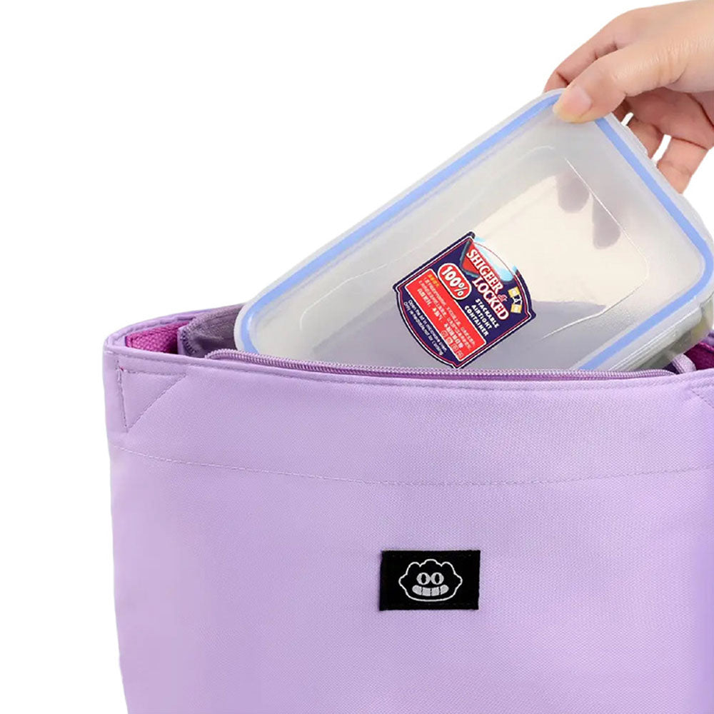 Lunch Bag Storage Bag Water-Resistant Cosmetics Organizer Pouch Travel Toiletries