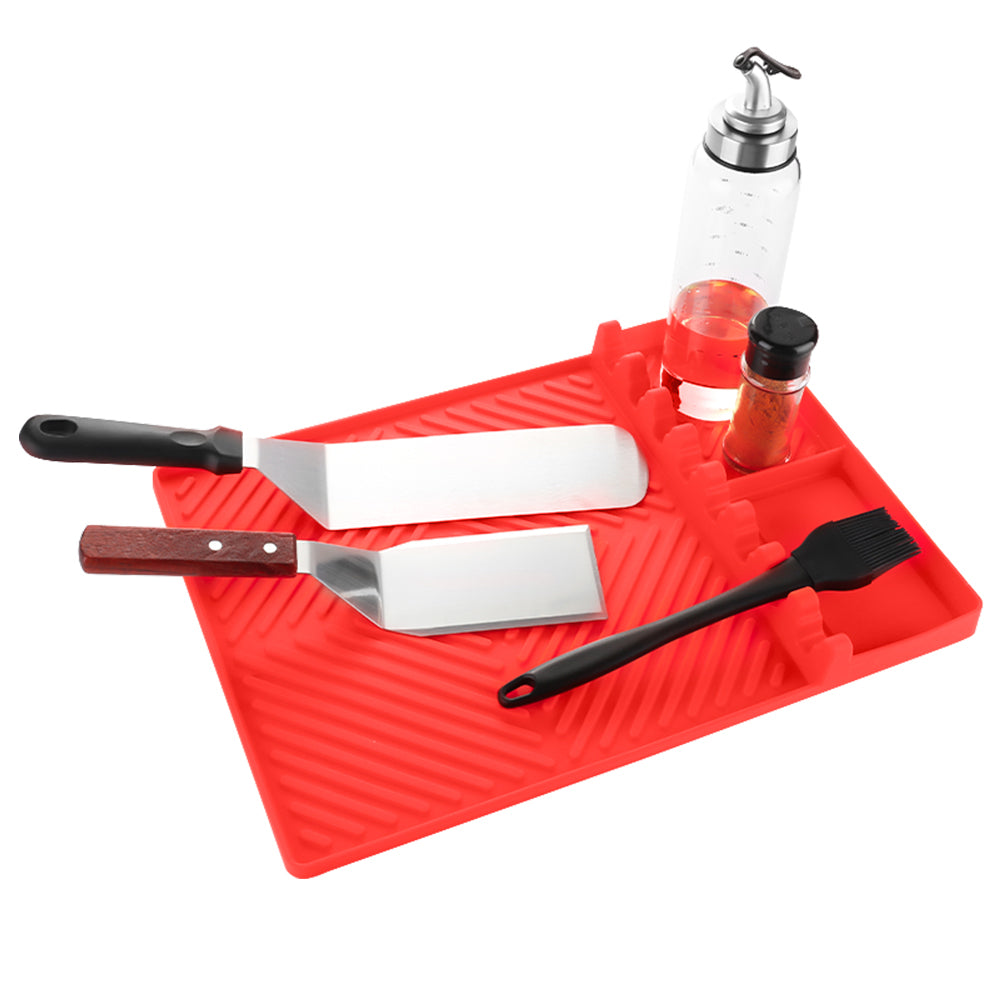 Microwave Outdoor BBQ Heat-Resistant Silicone Grill Mat for Griddle Tool