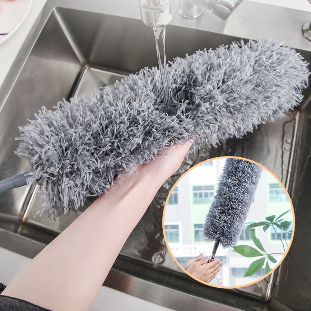 Telescopic Microfiber Ceiling Fan Duster with Bendable Head 250cm Extendable Handle