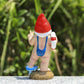 Surfing Gnome Statue Decor for Garden