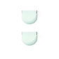 2Pcs 2 in 1 Portable Silicone Denture Retainer Storage Case