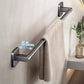 2Pcs 60cm Self-Adhesive Towel Holder Hand Towel Rack No Drilling Robe Hooks Towel Rail