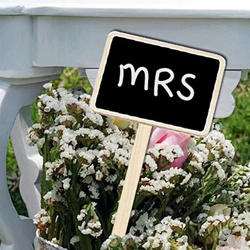 3Pcs Metal Herb Plant Pot with Tray and 10Pcs Mini Chalkboard Wooden Plant Tags Stakes