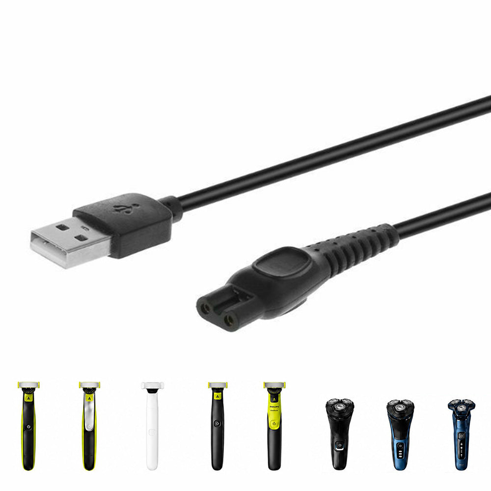 2 Pack 5V USB Charging Cables Compatible with Philips Shavers